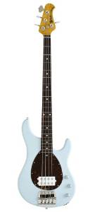 Ernie Ball Music Man Classic Collection Sterling 4 String Bass - Single Humbucker Powder Blue Finished Birdseye Maple Neck Shell Pickguard