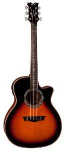 Dean Exotica Plus Solid Spruce Top Acoustic-Electric Guitar - Tobacco Sunburst