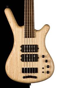Warwick Corvette $$ 5 String Electric Bass, Natural Oil Finish