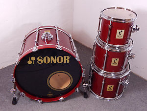 Sonor Force 3000 Shell Set 22",10",12",14" Crimson Red  **Made in Germany**