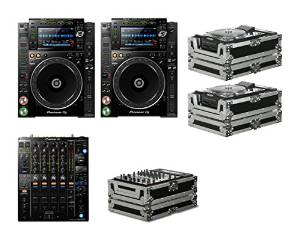 2x Pioneer CDJ-2000NXS2 + DJM-900NXS2 + Cases