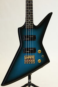 [USED]Aria Pro II ZZB Explorer type bass guitar, Made in Japan.