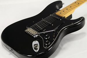 Fender USA 1980 STRATOCASTER BLK Rosewood Black Maple Electric Guitar Used
