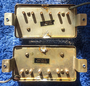 SUPER RARE GOLD VINTAGE GIBSON PAF Pickup SET - 1965? -Selling extensive PAF col