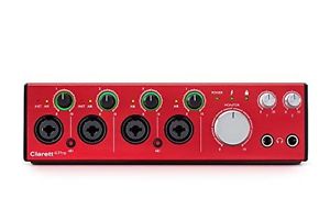 Focusrite Clarett 4Pre 18 x 8 Thunderbolt Interface with 4 Clarett Preamps