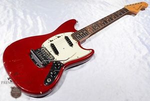 Fender 1965 MUSTANG Dakota Red Brazilian Rosewood Used Free Shipping #g1199