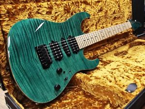Suhr Modern Trans Teal ST Type Green Swamp Ash Body Used Electric Guitar Japan