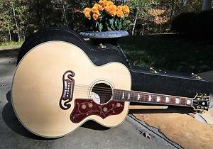 2016 Gibson SJ 200 Standard Super Jumbo Acoustic/Electric-Antique Natural-Mint!