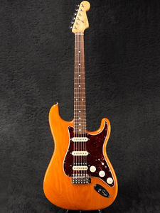 2011 Fender Mexico FSR TBX Boost Player Stratocaster HSS Amber Transparent