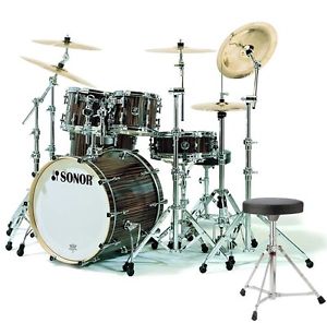 SONOR S Classix SC Stage 3 Ebony Juego Batería + Taburete GRATIS