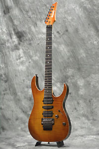 Ibanez J.Custom RG7570Z Bright Brown Rutile w/HardCase From Japan F/S Used #G135