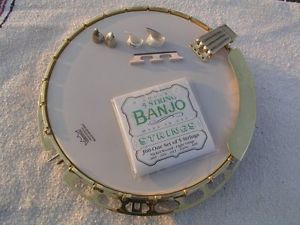 Bluegrass FLATHEAD Mastertone style banjo pot GOLD PLATED & ENGRAVED
