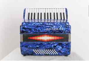 Blue Professional 30 Key 48 Bass Preferred Musical Instruments Accordion #