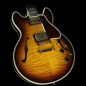 Used 2007 Gibson Custom Shop CS-356 Flame Top Electric Guitar Vintage Sunburst