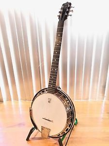 Deering Deluxe D-6 Guitar Banjo  ***2004 NOS - STILL ABSOLUTELY BRAND NEW***