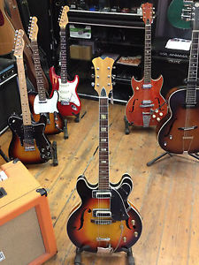 Commadore Sunburst Semi-Acoustic Guitar