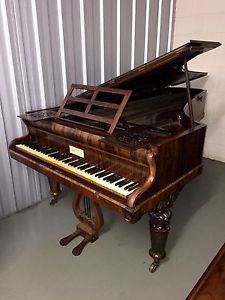 Broadwood Antique Concert Grand Piano With An Indian Rosewood Case C.1854