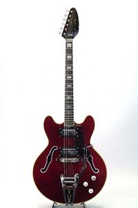 VOX 1968 V288 Aristocrat Brown w/hard case F/S Guitar Bass from Japan #R1157