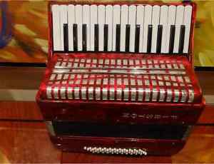 Red Professional 30 Key 48 Bass Preferred Musical Instruments Accordion #