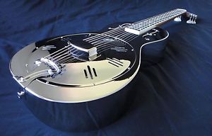 Minolian Resophonic Resonator Guitar - Triple Plated Brass Body