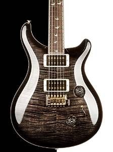 2015 PRS 30th Anniversary Custom 24 10 Top Electric Guitar, Custom Color Gray Black Smokeburst