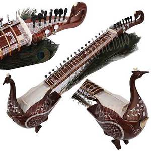 TAUS WITH BOW~DESIGNER TUN WOOD~GEAR TUNING PEGS~DILRUBA~ESRAJ~FREE ROSEN STRING