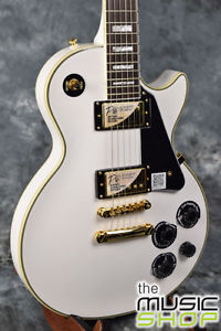 New Epiphone Les Paul Custom Pro Electric Guitar in Alpine White