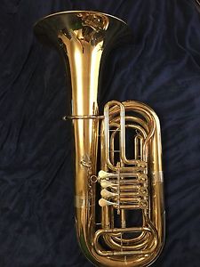 Sanders Etude, 4 valve, rotary, non-compensating BBb Tuba in Mint Condition