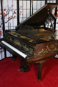 Luxury Art Case Chinoiserie Collard & Collard Grand Piano Made in 1912