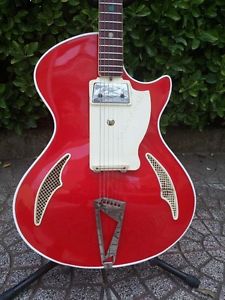 ♫♪♫  WANDRE Trilam Blue Jeans Red Guitar Antonio Pioli Made in Italy Wandrè ♫♪♫