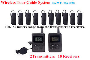 2T10R Wireless Tour Guide System Teaching Training Visit Tourism EX-WTG06