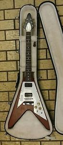 2007 Gibson Faded cherry flying V American  Guitar w/ Original Gibson ca