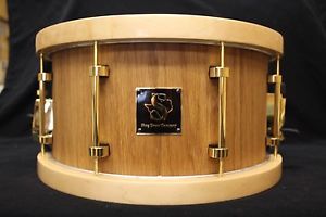 7x13 Oak Stave Snare Drum With Maple Hoops