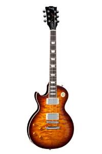 Gibson USA LPSAQLDBCH1LP Standard 2013 Premium Quilt Desert Burst Left Hand