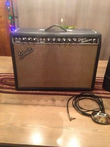 Fender USA 65 Deluxe Reverb Reissue Amp Tilt Back Aged Grill Celestion