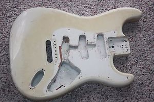 1972 1973 1974 Fender Stratocaster guitar body white 4 lb 2 oz