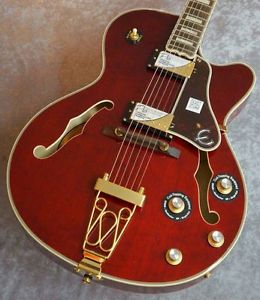 Free Shipping New Epiphone Joe Pass Emperor II Pro Wine Red 2015 Electric Guitar