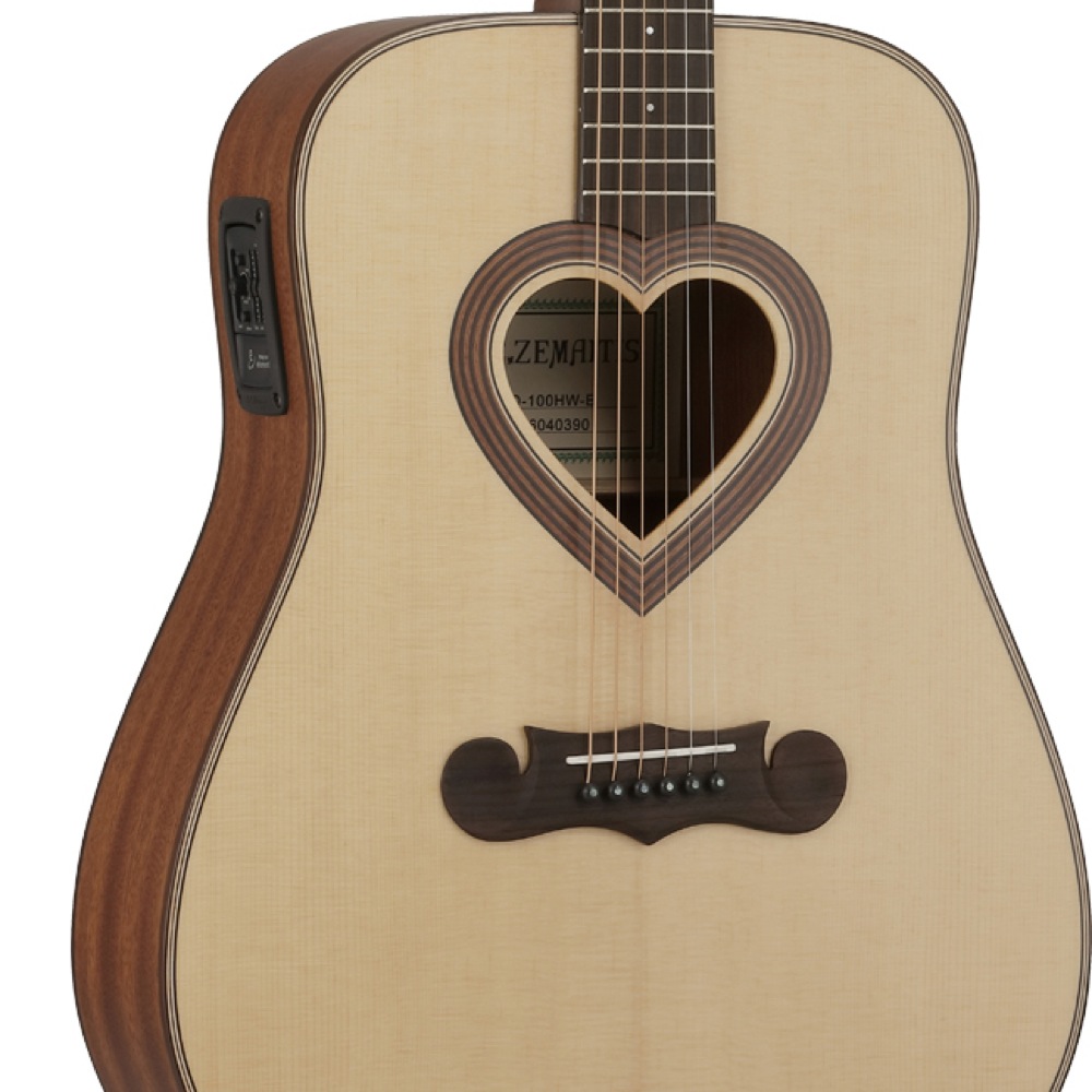 Zemaitis CAD-100HW-E Acoustic Electric Guitar w/Gig bag