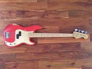 Fender Road Worn '50s Precision Bass Fiesta Red w/ Seymour Duncan Antiquity PUs