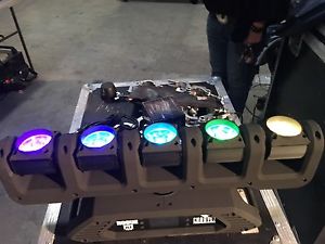 6 X Chauvet Rogue FX1-B, Under 240 hrs use hung once.