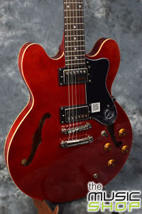 New Epiphone ES335 The Dot Semi Hollow Body Electric Guitar + Case - Cherry Red