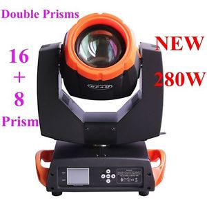 16+8 Double prism NEW 280w 10R sharp beam moving head light wash beam spot 3in1
