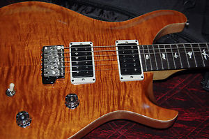 2016 Paul Reed Smith CE24 Custom 24 Quilty-Flame Top Amber Finish PRS Gig Bag