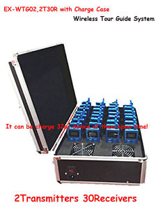 WTG02 Wireless Tour Guide/Translation System with Case for Meeting Teaching 32PC