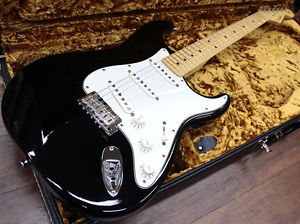 Fender USA American Standard Stratocaster Black / Used guitar, w/Hardcase