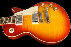 2014 GIBSON LES PAUL 1960 CUSTOM SHOP 60 HISTORIC R0 FLAME TOP ~ WASHED CHERRY