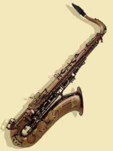 Bauhaus T-M2-DL Pro Professional Tenor Saxophone, Dark Lacquer