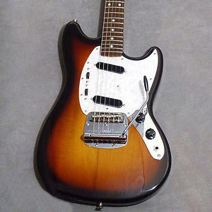 Free Shipping Used Fender Japan MG69 (3Tone Sunburst) Electric Guitar