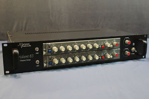 Gruning Audioworks racked Vintage Trident 65 pre-amp pair. Excellent!