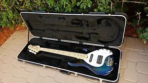 Music Man Stingray HS 5-string Electric Bass Trans Blue Maple Fretboard